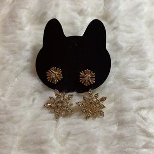 3 for 10 EARRINGS - snowflake dangle